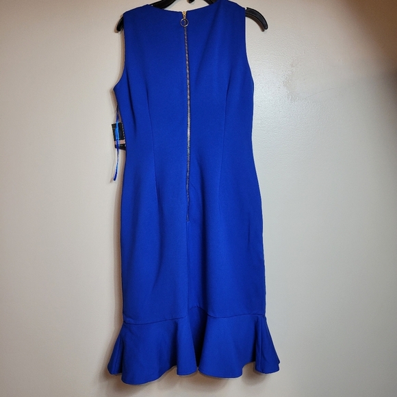 Taylor blue midi dress sleeveless size 2 - Picture 4 of 10